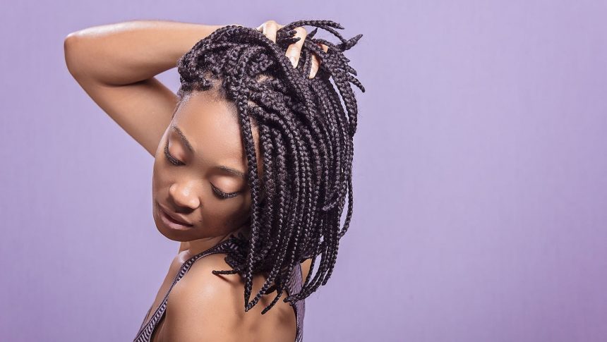 Nice Grey Braids On Dark Skin Hairstyles